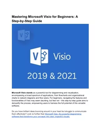 Mastering Microsoft Visio for Beginners_ A Step-by-Step Guide