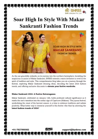 Soar High In Style With Makar Sankranti Fashion Trends