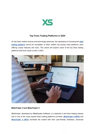 Top Forex Trading Platforms in 2024