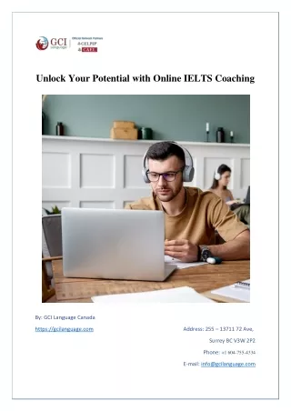 Unlock Your Potential with Online IELTS Coaching