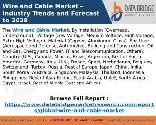 Wire and Cable Market