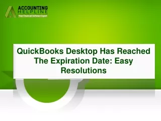 Easy Solution for QuickBooks Desktop Has Reached The Expiration Date