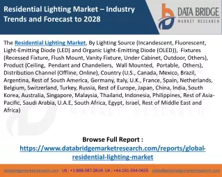 Residential Lighting Market