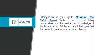 Burnaby Real Estate Agent | Eddieyan.ca