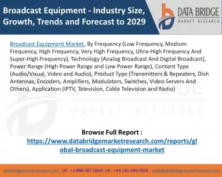 Broadcast Equipment Market