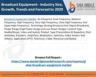 Broadcast Equipment Market