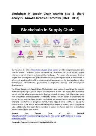 Blockchain in Supply Chain Market Size