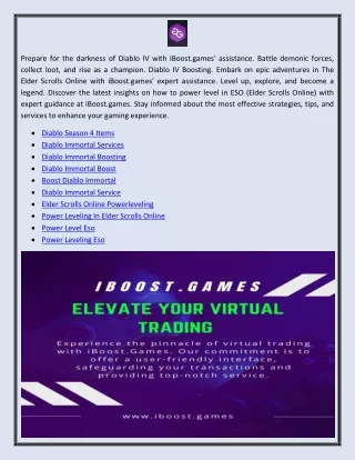 Diablo Immortal Service