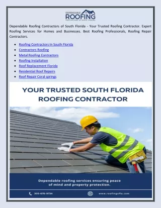 Roof Repair Coral springs