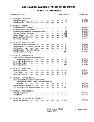 CASE 680 Loader Backhoe Service Repair Manual