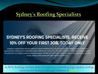 Sydney's Roofing Specialists PPT