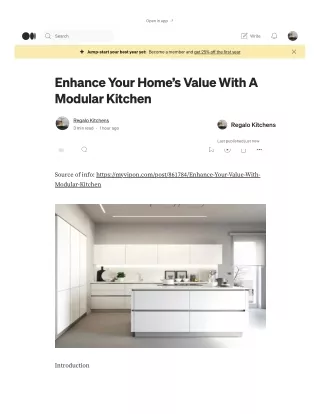 Enhance Your Home's Value With A Modular Kitchen