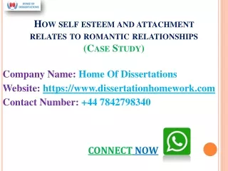 How self esteem and attachment relates to romantic relationships