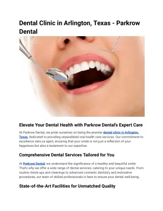 Dental Clinic in Arlington, Texas - Parkrow Dental (4)