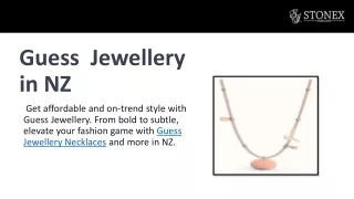 Discover  Guess jewellery in NZ | Stonex Jewellers