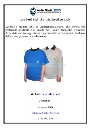 prodotti esd  Antistaticesd.co.ukit