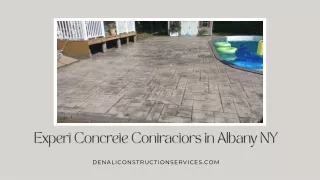 Expert Concrete Contractors in Albany NY