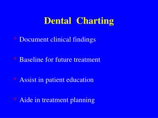 Dental Charting