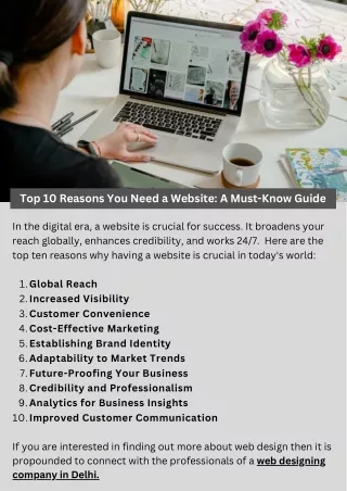 Top 10 Reasons You Need a Website: A Must-Know Guide