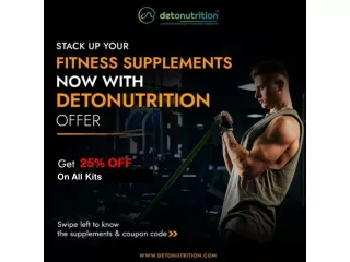 Best Health Supplements Online | 25% Off - Detonutrition