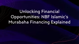 Murabaha Financing