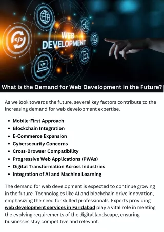 What is the Demand for Web Development in the Future?