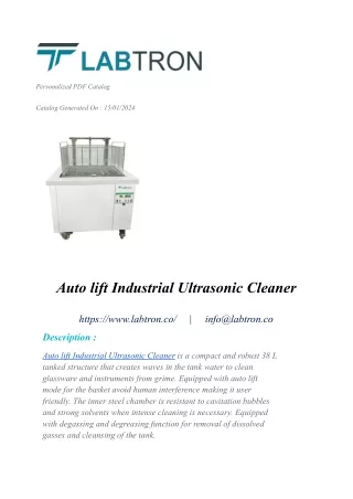 Auto lift Industrial Ultrasonic Cleaner