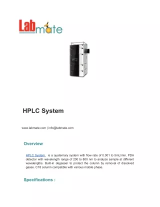 HPLC System