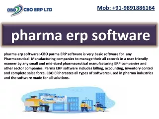 pharma erp software