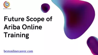 Future Scope of Ariba Online Training