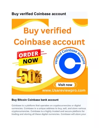 Buy verified Coinbase account