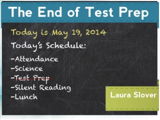 The End of Test Prep