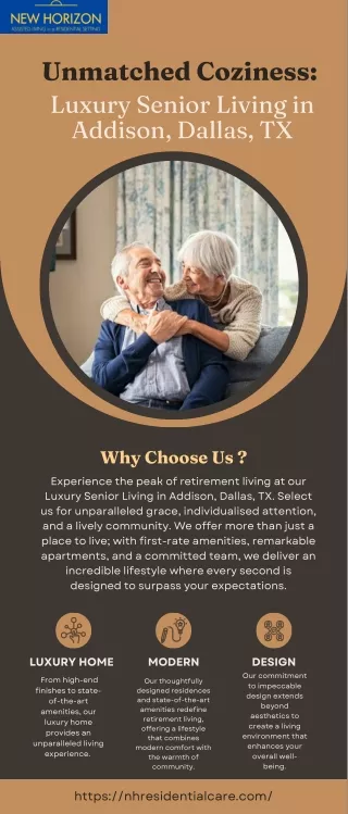 Luxury Senior Living Addison, Dallas, TX