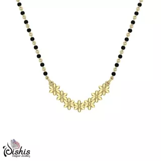 Zarin mangalsutra Design in gold by Dishis Designer Jewelly