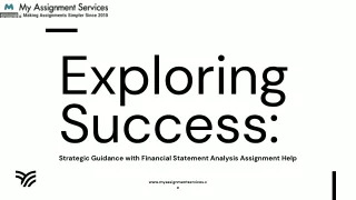 Exploring Success Strategic Guidance with Financial Statement Analysis Assignment Help