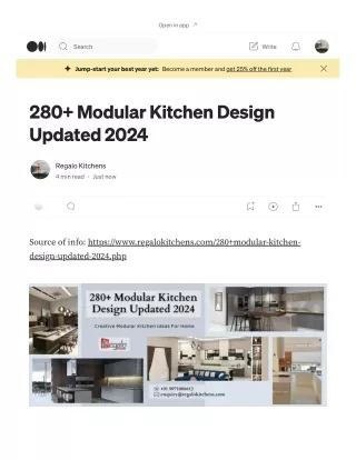 280  Modular Kitchen Design Updated 2024 _ by Regalo Kitchens _ Jan, 2024 _ Medium