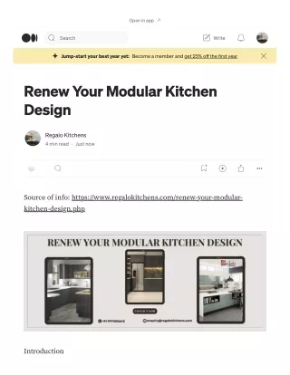 Renew Your Modular Kitchen Design _ by Regalo Kitchens _ Jan, 2024 _ Medium