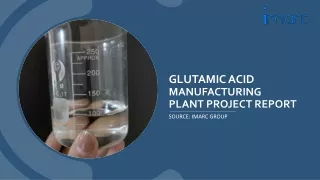 Glutamic Acid Manufacturing Plant Project Report