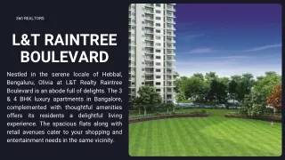 L&T Raintree Boulevard in Hebbal Bangalore - Price, Floor Plan