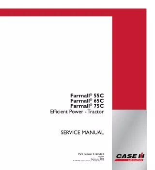 CASE IH Farmall 55C Efficient Power - Tractor Service Repair Manual