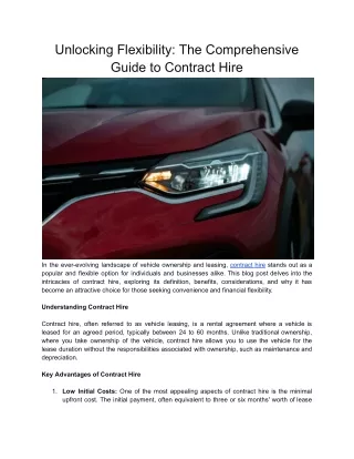 Unlocking Flexibility_ The Comprehensive Guide to Contract Hire