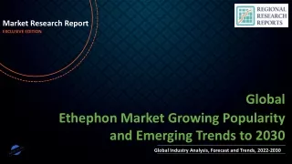 Ethephon Market Growing Popularity and Emerging Trends to 2030