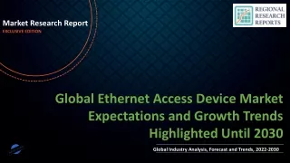 Ethernet Access Device Market Expectations and Growth Trends Highlighted Until 2030