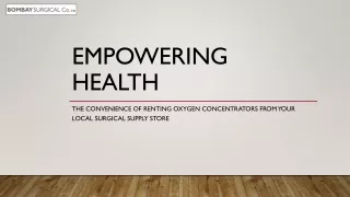 Empowering Health