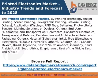 Printed Electronics Market