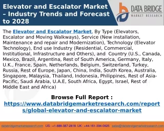 Elevator and Escalator Market