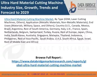 Ultra Hard Material Cutting Machine Market