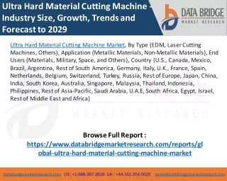 Ultra Hard Material Cutting Machine Market