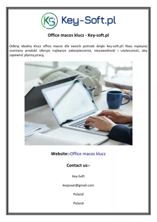 Office macos klucz - Key-soft.pl