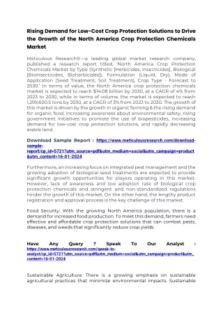 North America Crop Protection Chemicals Market